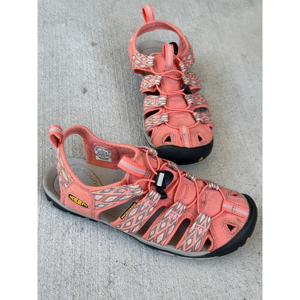 Keen Coral Pink Patterned Outdoor Sandals
